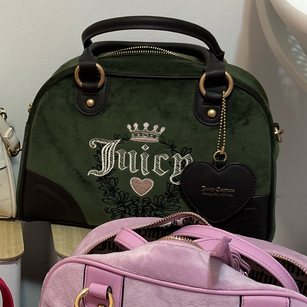 Juicy Couture Heritage Green Bowler Bag